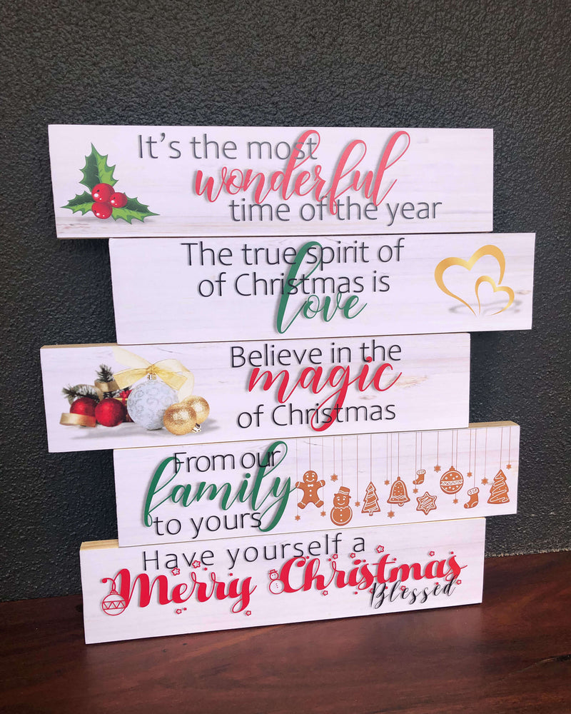 Stacked Wall Art | MAGIC OF CHRISTMAS