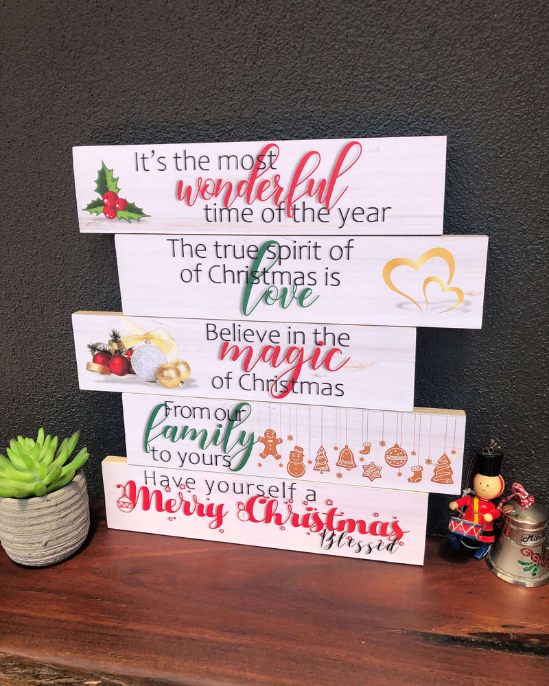 Stacked Wall Art | MAGIC OF CHRISTMAS