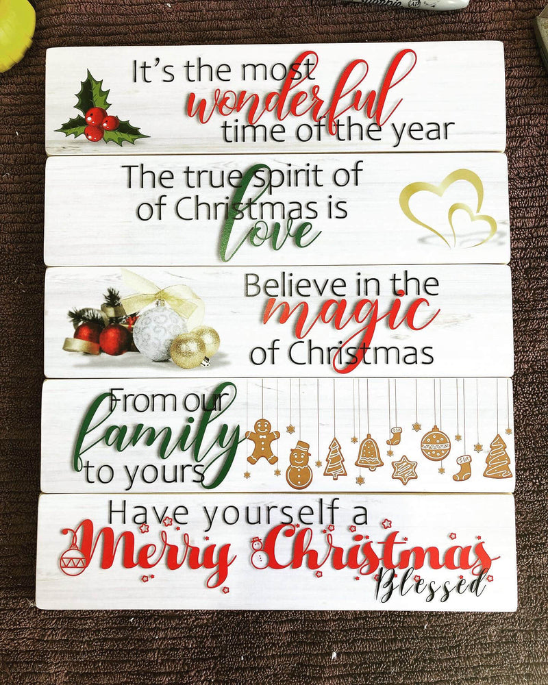 Stacked Wall Art | MAGIC OF CHRISTMAS