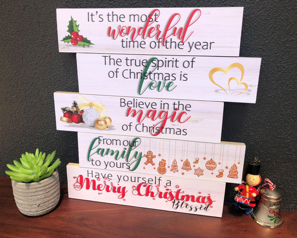 Stacked Wall Art | MAGIC OF CHRISTMAS