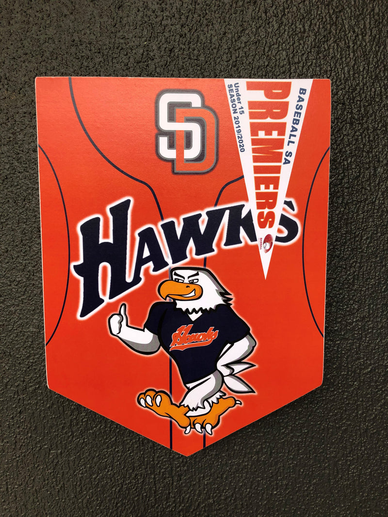 SDBC Hawks Wall Shield