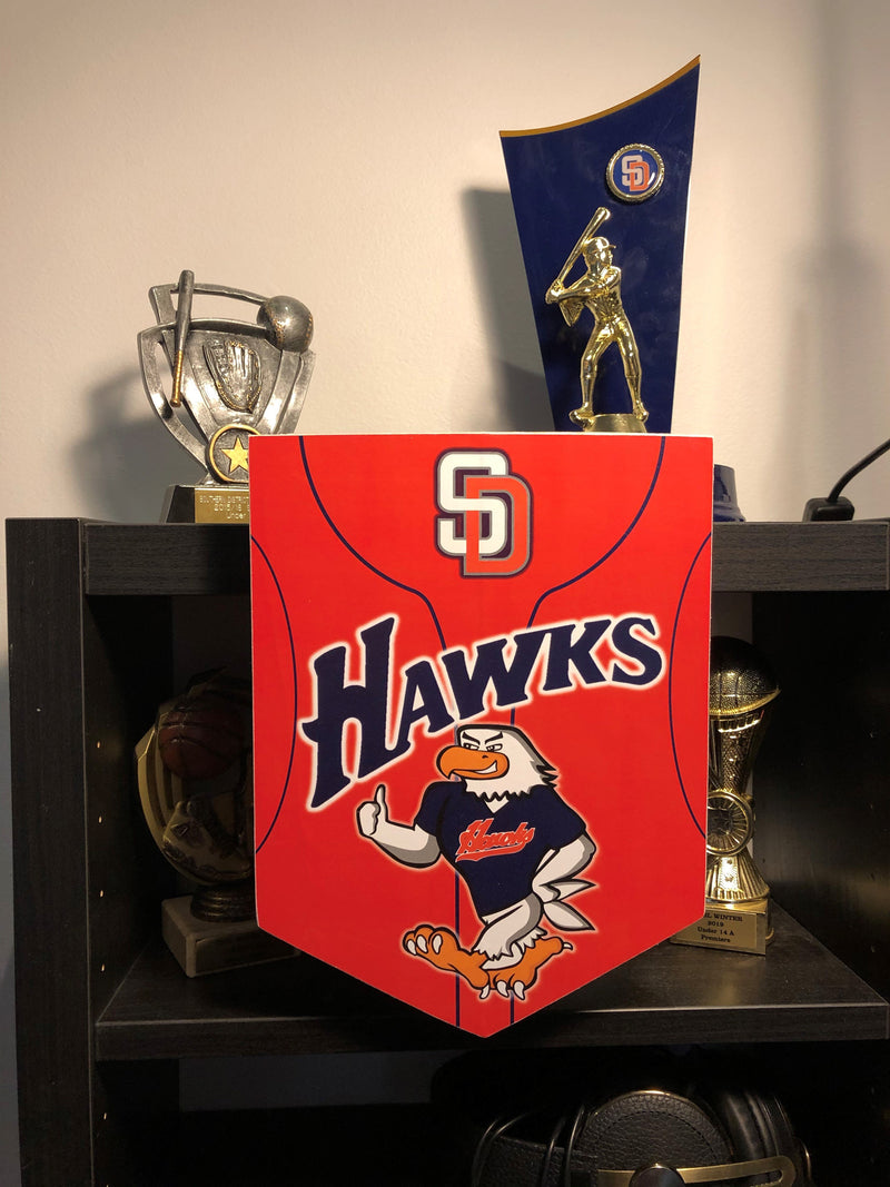 SDBC Hawks Wall Shield