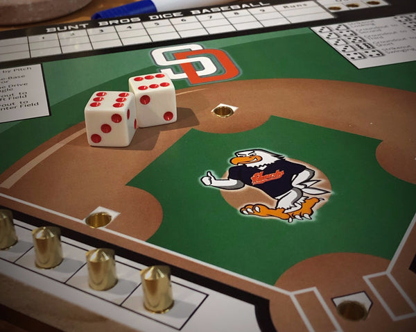 SDBC Hawks Special Edition - Bunt Bros Dice Baseball Board Game